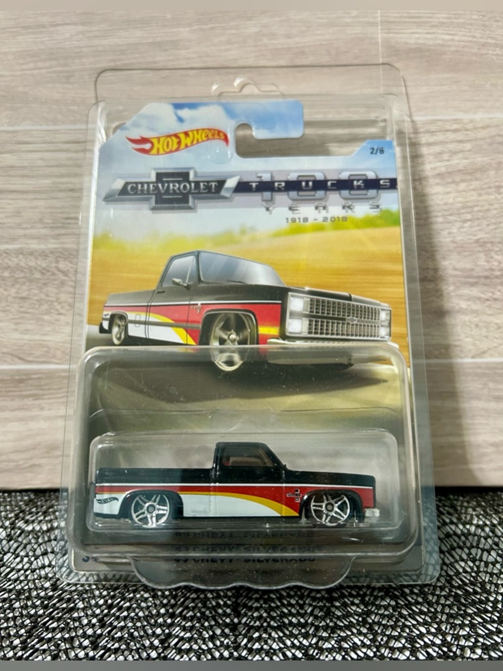 Hot Wheels 83 Chevy Silverado 100 years Trucks Edition